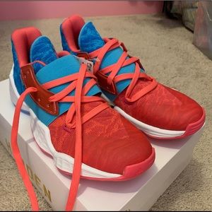 NEW Adidas red-blue basketball shoes Harden vol4J